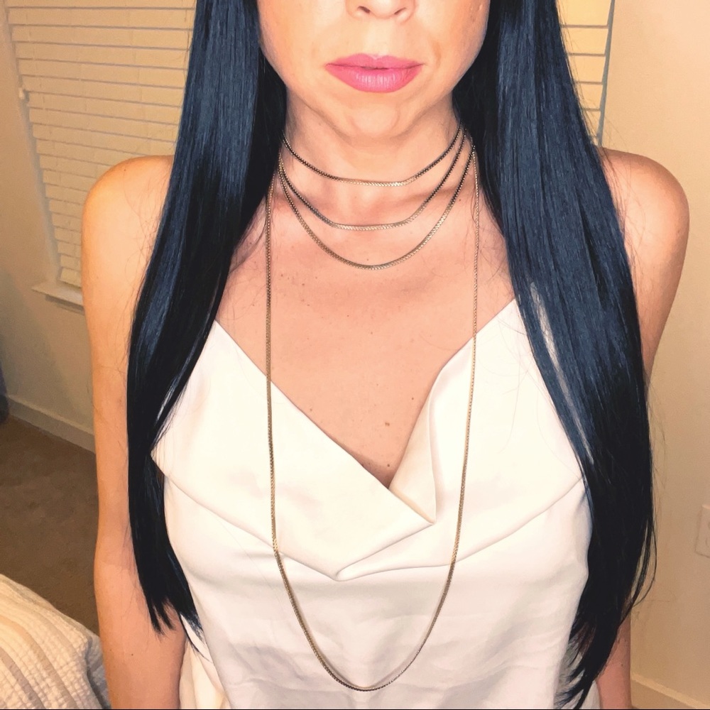 Express multi-chain long necklace